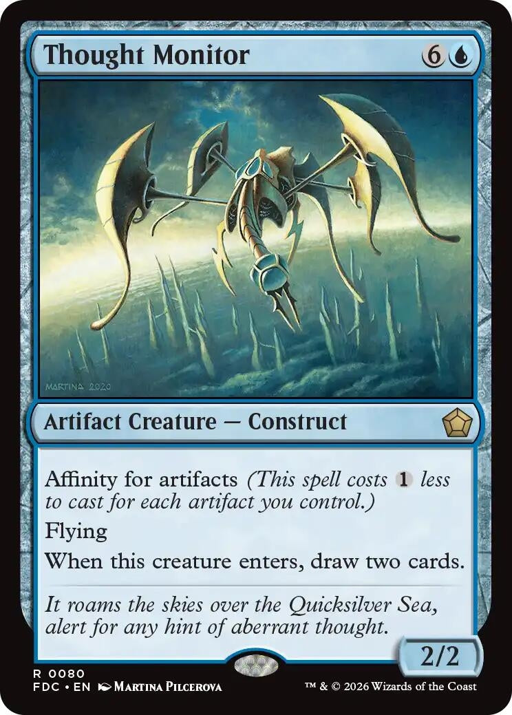 Image for Thought Monitor (80) (FDC) - Magic: The Gathering