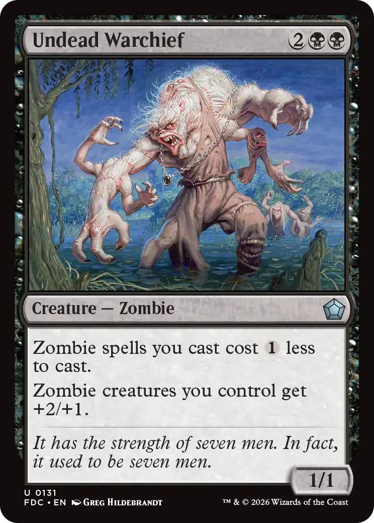 Image for Undead Warchief (131) (FDC) - Magic: The Gathering