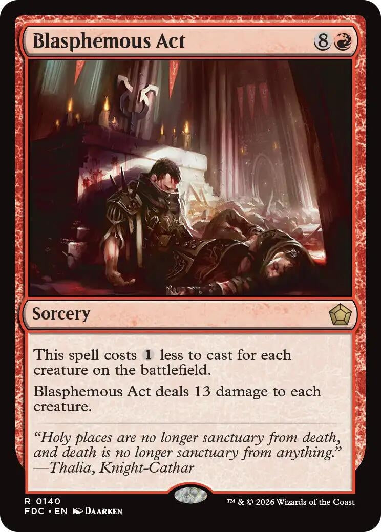 Image for Blasphemous Act (140) (FDC) - Magic: The Gathering