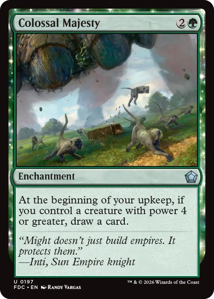 Image for Colossal Majesty (197) (FDC) - Magic: The Gathering