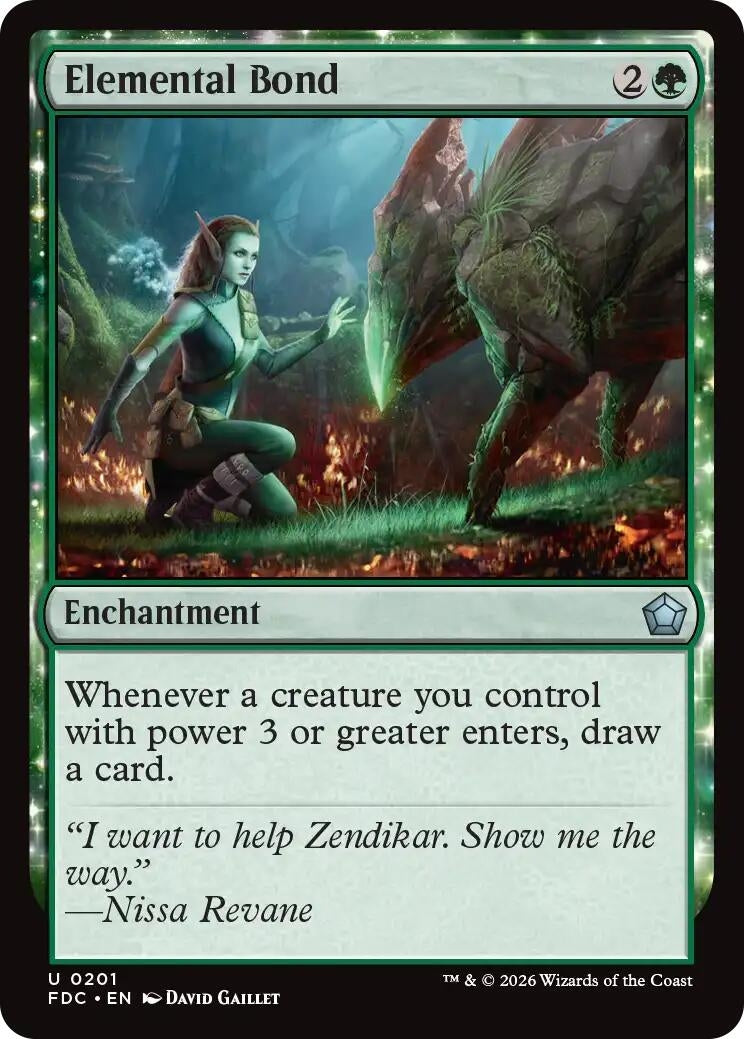 Image for Elemental Bond (201) (FDC) - Magic: The Gathering