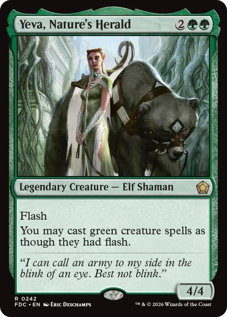 Image for Yeva, Nature's Herald (242) (FDC) - Magic: The Gathering