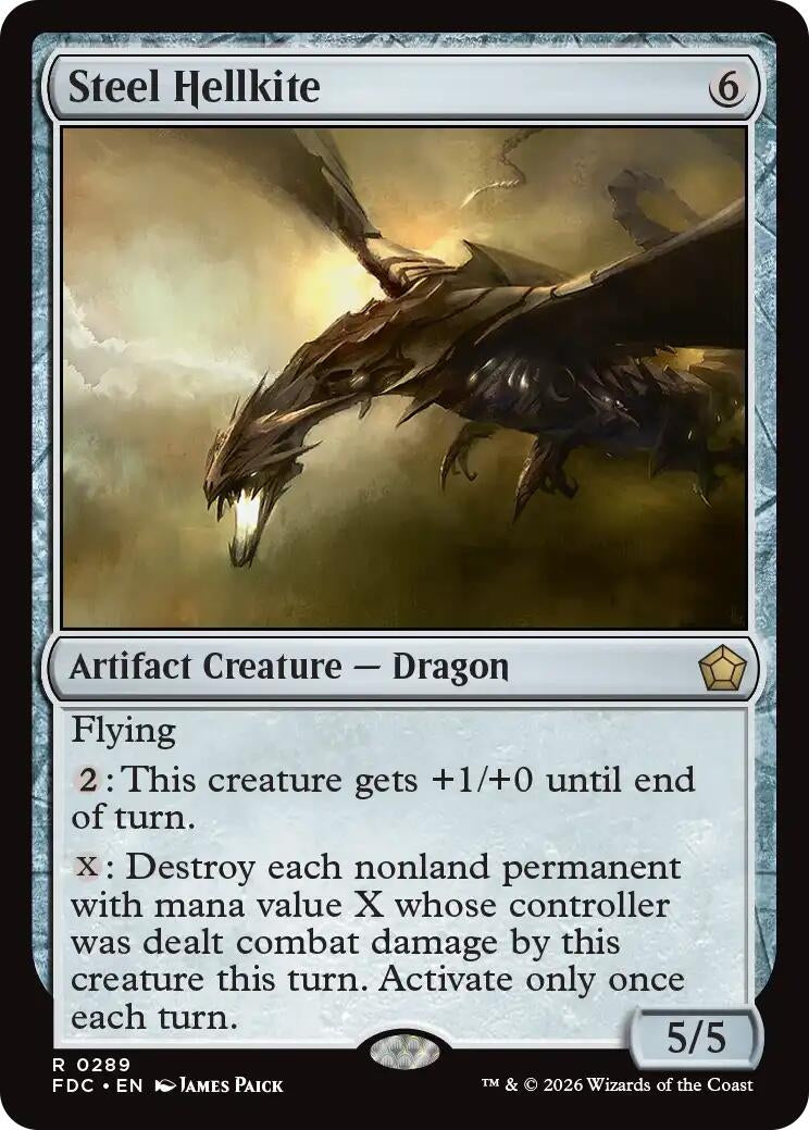 Image for Steel Hellkite (289) (FDC) - Magic: The Gathering