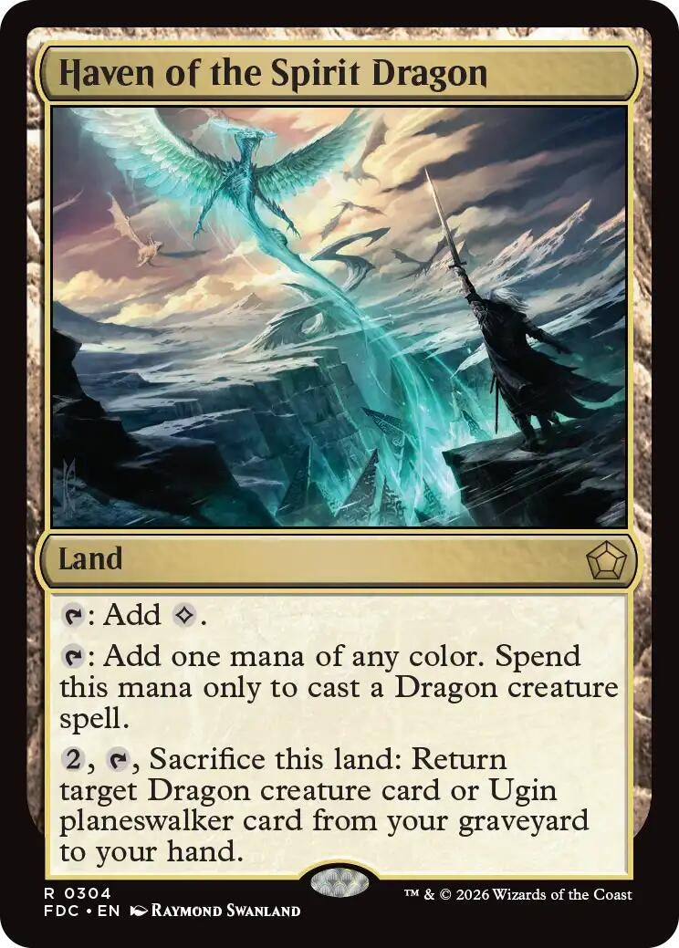 Image for Haven of the Spirit Dragon (304) (FDC) - Magic: The Gathering