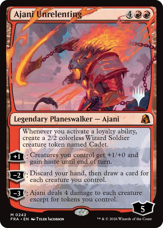 Image for Ajani Unrelenting (242) (PPFRA) - Magic: The Gathering