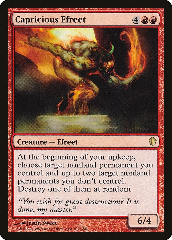 Image for Capricious Efreet (102) (C13) - Magic: The Gathering