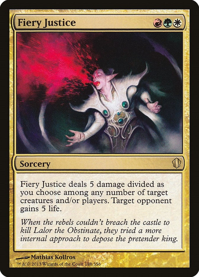 Image for Fiery Justice (188) (C13) - Magic: The Gathering