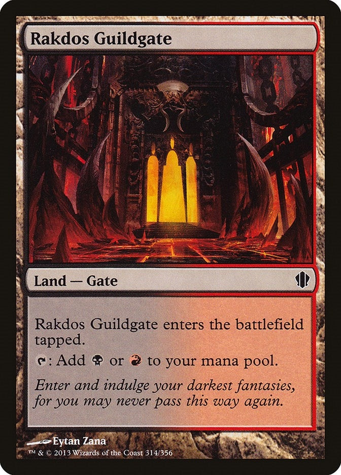 Image for Rakdos Guildgate (314) (C13) - Magic: The Gathering