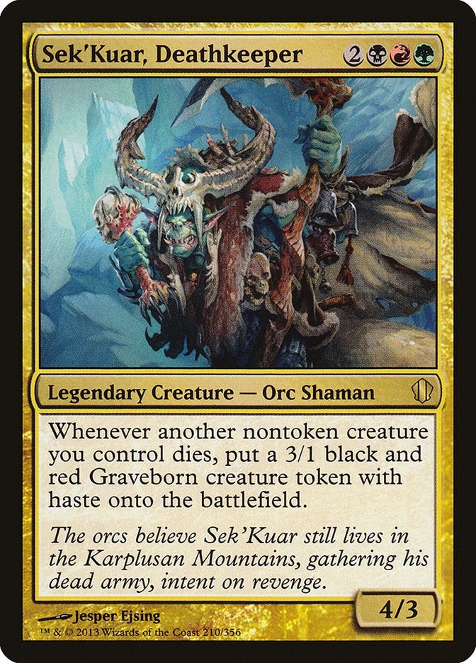 Image for Sek'Kuar, Deathkeeper (210) (C13) - Magic: The Gathering