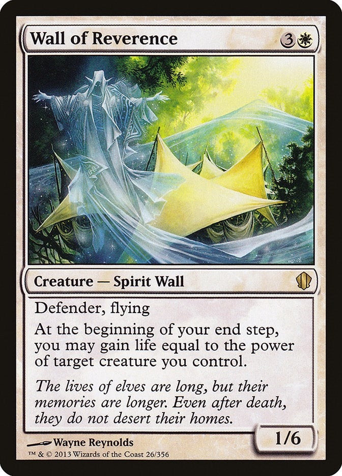 Image for Wall of Reverence (26) - Magic: The Gathering