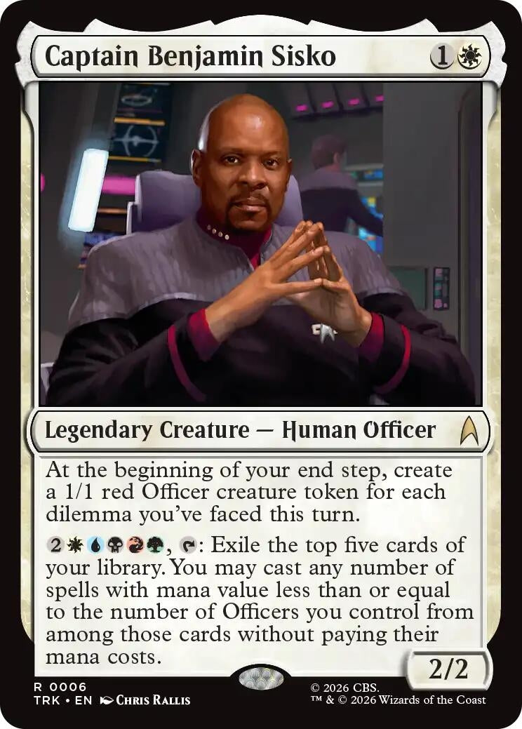 Image for Captain Benjamin Sisko (6) (TRK) - Magic: The Gathering