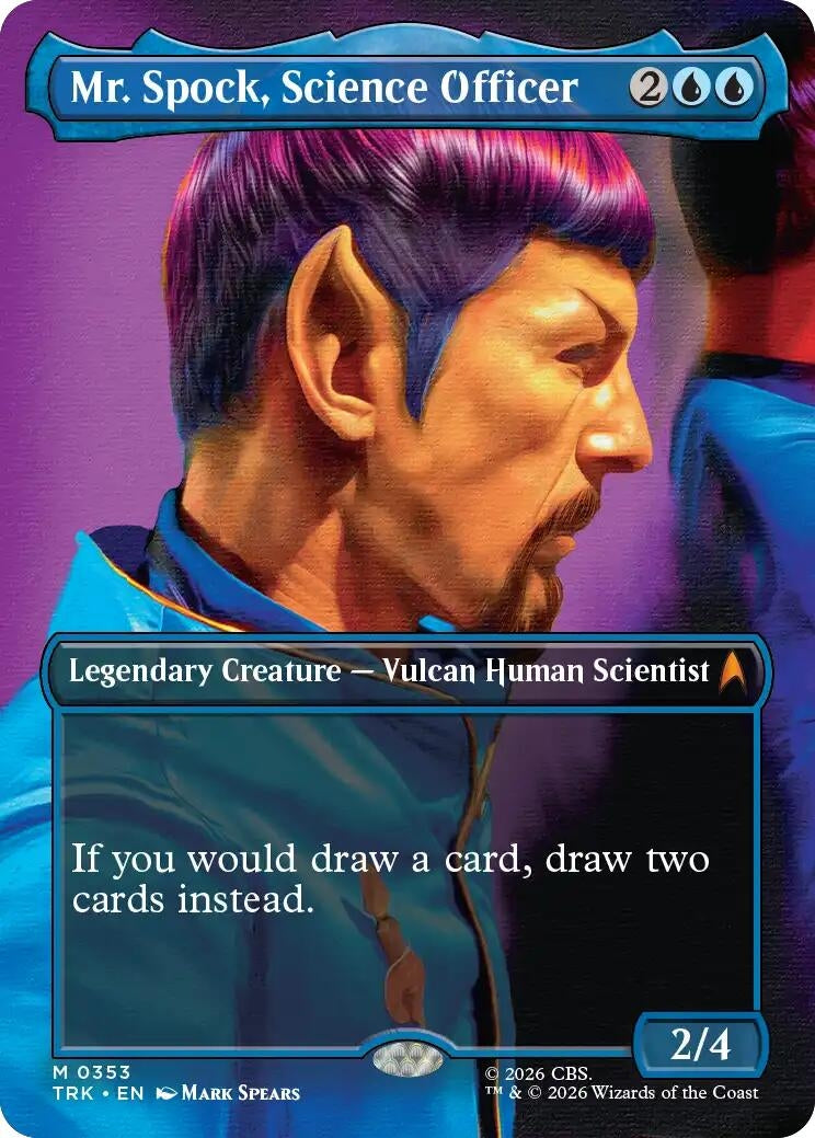 Image for Mr. Spock, Science Officer (Borderless) (353) (TRK) - Magic: The Gathering