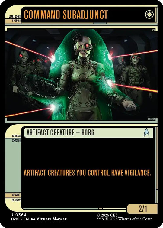 Image for Command Subadjunct (Showcase) (364) (TRK) - Magic: The Gathering