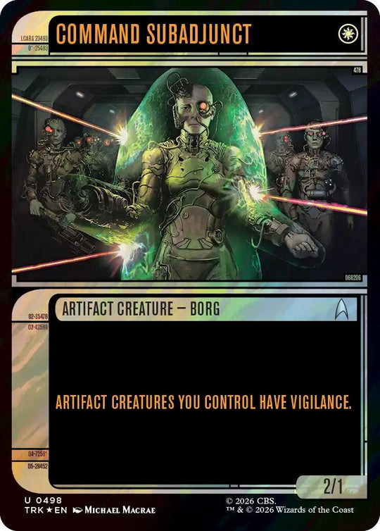 Image for Command Subadjunct (Showcase) (Surge Foil) (498) (TRK) - Magic: The Gathering