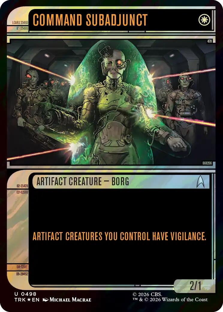 Image for Command Subadjunct (Showcase) (Surge Foil) (498) (TRK) - Magic: The Gathering