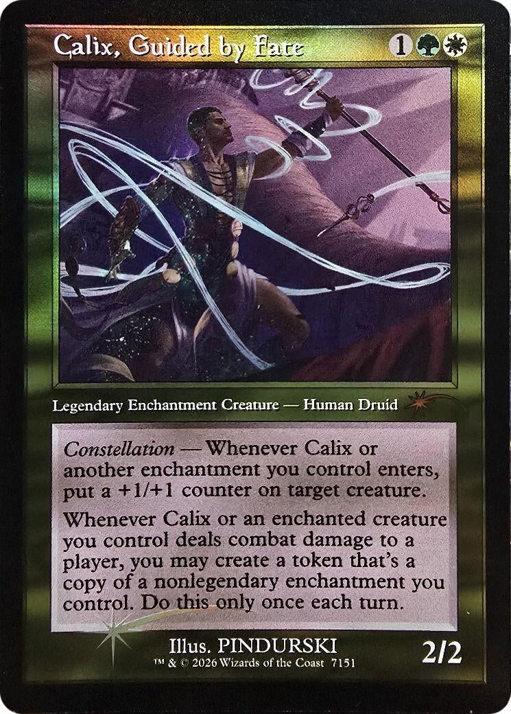 Image for Calix, Guided by Fate (Retro Frame) (7151) (SLD) - Magic: The Gathering