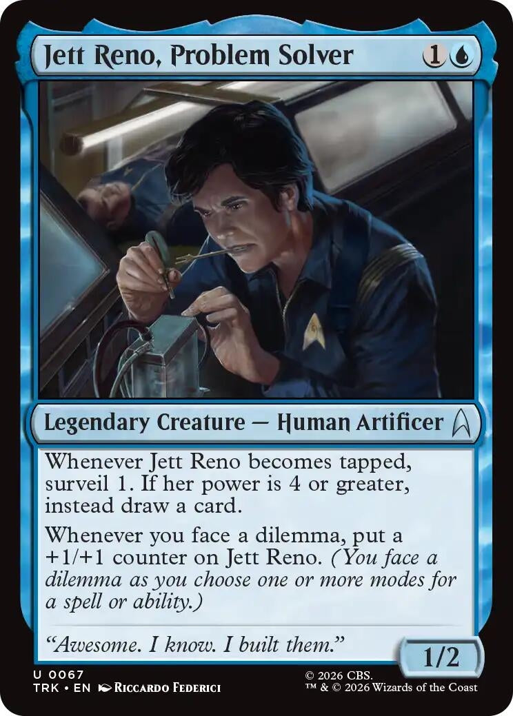 Image for Jett Reno, Problem Solver (67) (TRK) - Magic: The Gathering