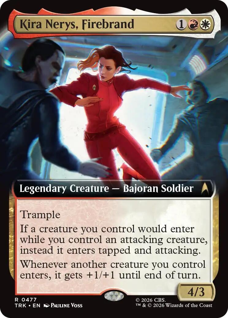 Image for Kira Nerys, Firebrand (Extended Art) (477) (TRK) - Magic: The Gathering