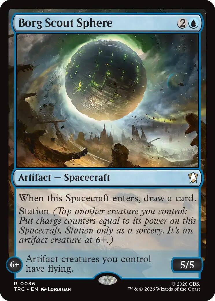 Image for Borg Scout Sphere (Surge Foil) (36) (TRC) - Magic: The Gathering