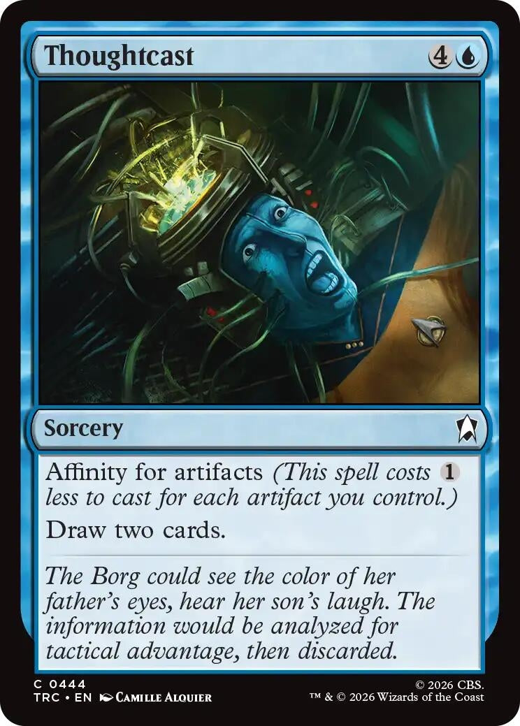 Image for Thoughtcast (Surge Foil) (444) (TRC) - Magic: The Gathering