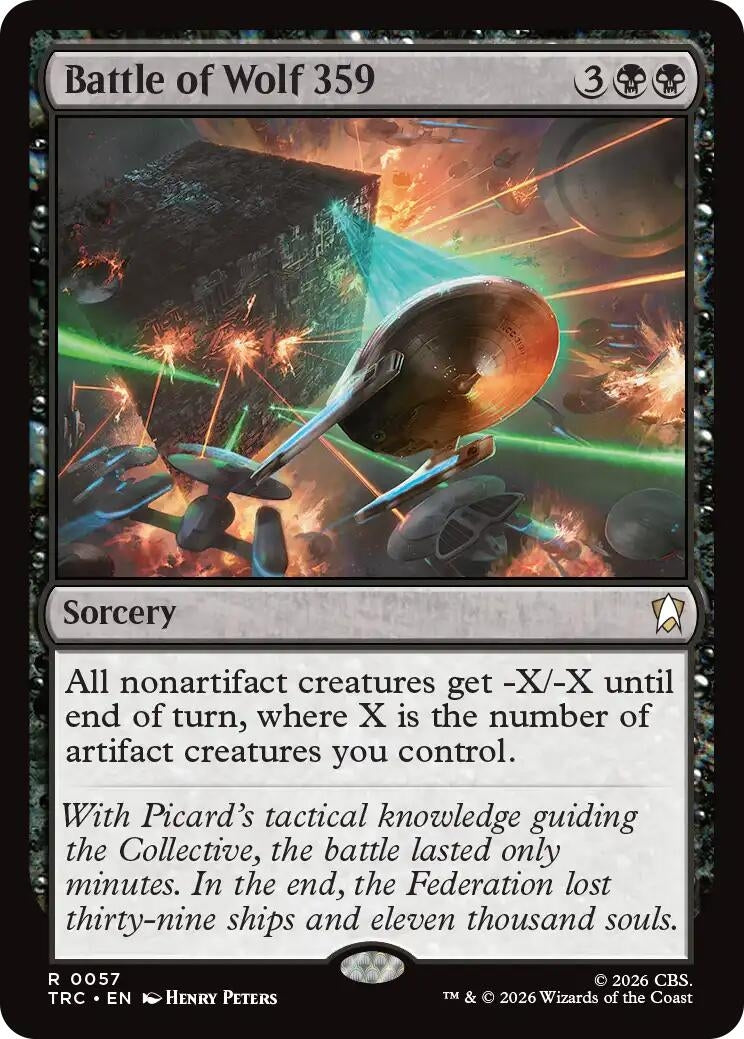 Image for Battle of Wolf 359 (Surge Foil) (57) (TRC) - Magic: The Gathering