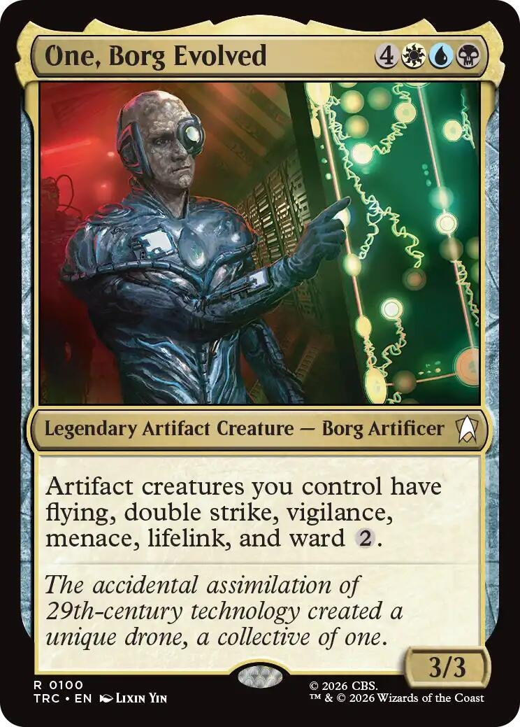 Image for One, Borg Evolved (Surge Foil) (100) (TRC) - Magic: The Gathering