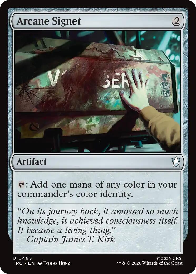 Image for Arcane Signet (Surge Foil) (485) (TRC) - Magic: The Gathering