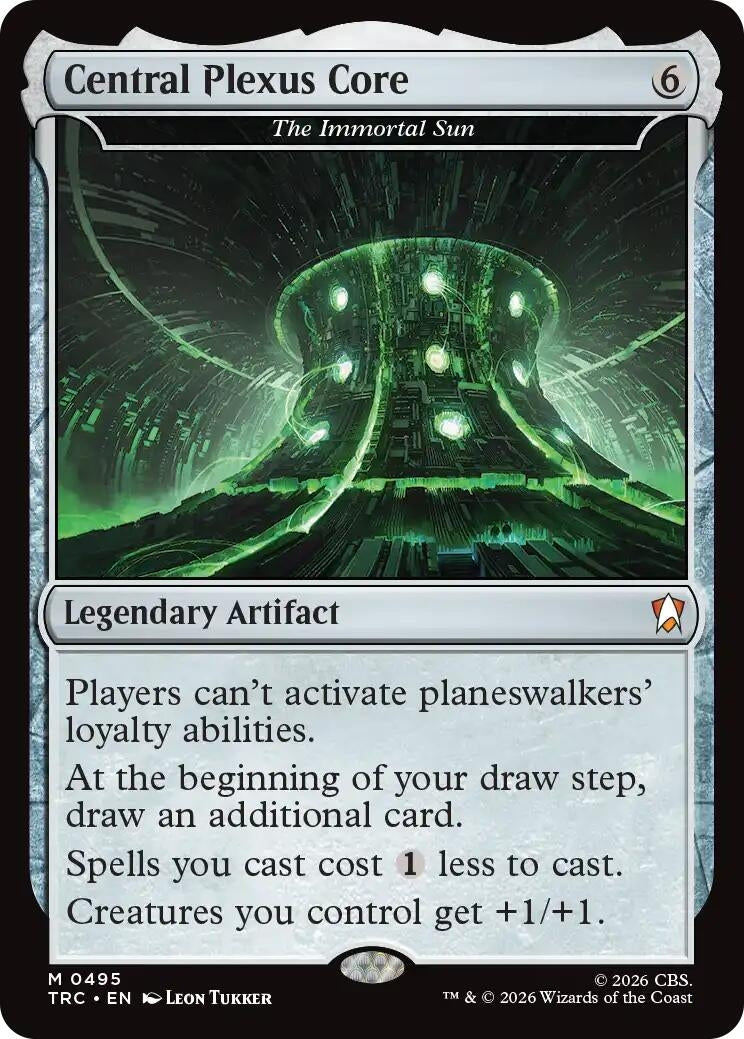 Image for Central Plexus Core - - The Immortal Sun (Surge Foil) (495) (TRC) - Magic: The Gathering