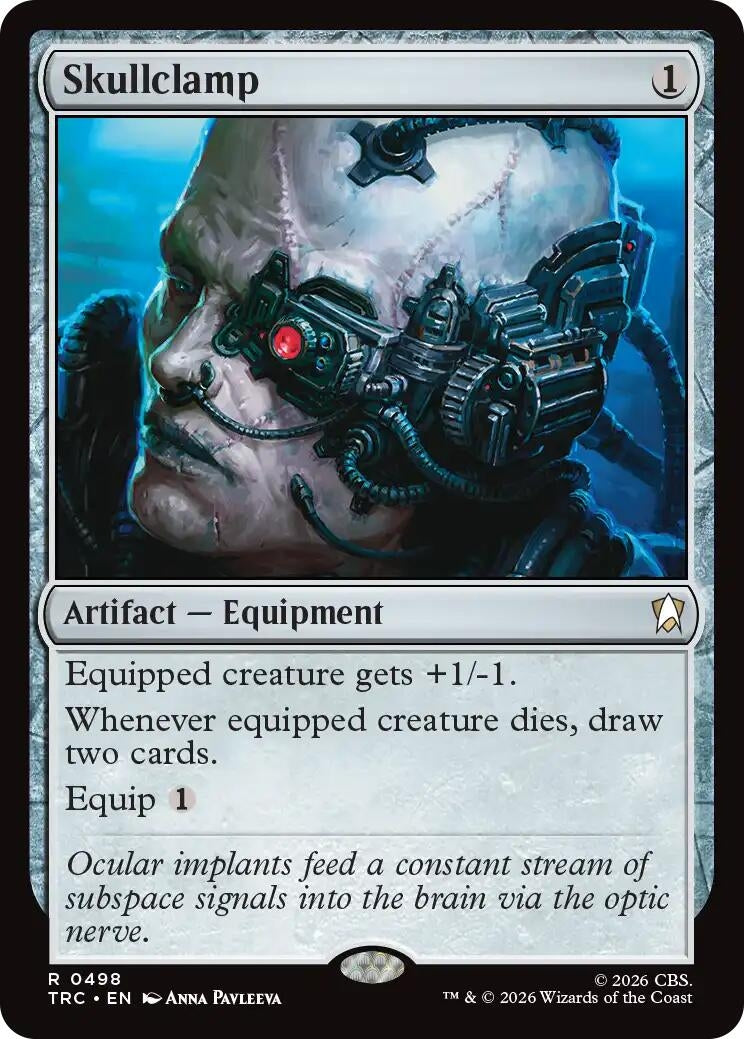 Image for Skullclamp (Surge Foil) (498) (TRC) - Magic: The Gathering