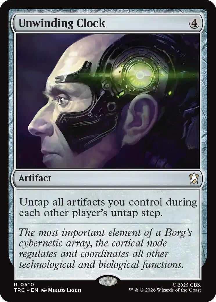 Image for Unwinding Clock (Surge Foil) (510) (TRC) - Magic: The Gathering