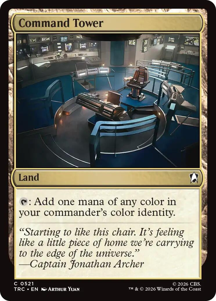 Image for Command Tower (Surge Foil) (521) (TRC) - Magic: The Gathering