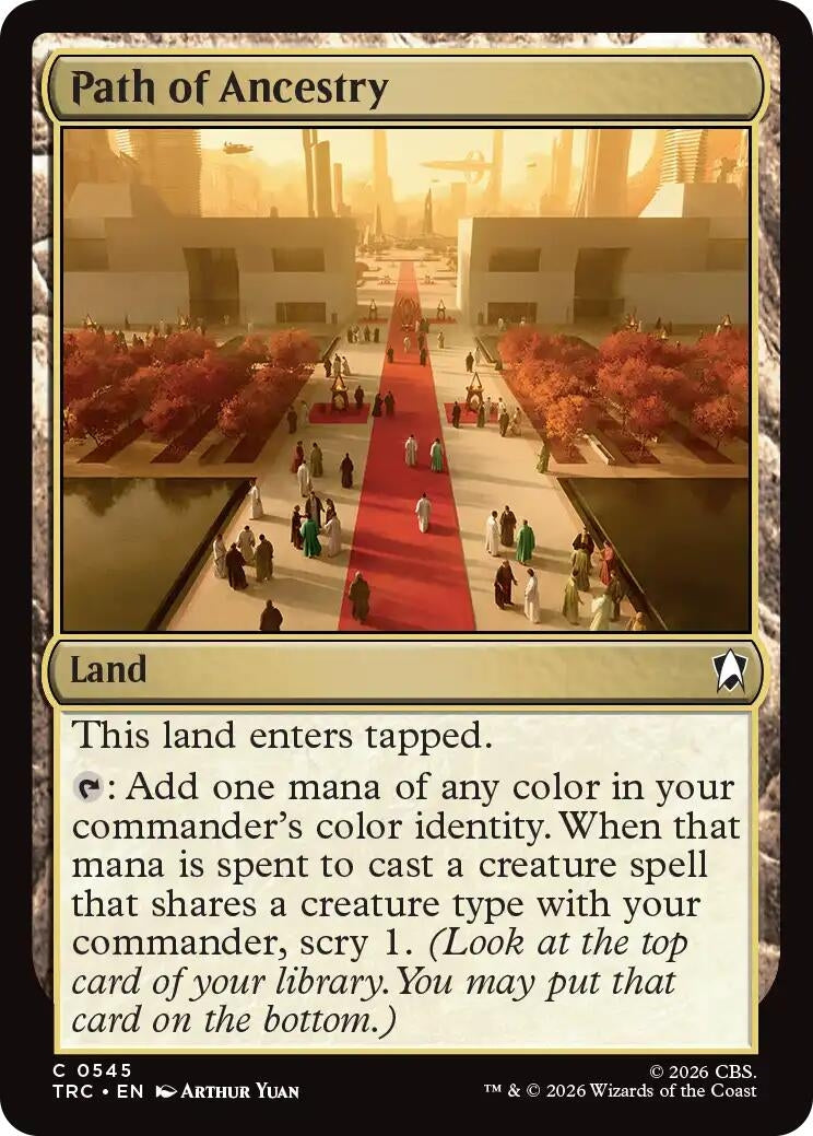 Image for Path of Ancestry (Surge Foil) (545) (TRC) - Magic: The Gathering