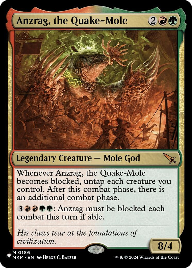 Image for Anzrag, the Quake-Mole (186) (LIST) - Magic: The Gathering