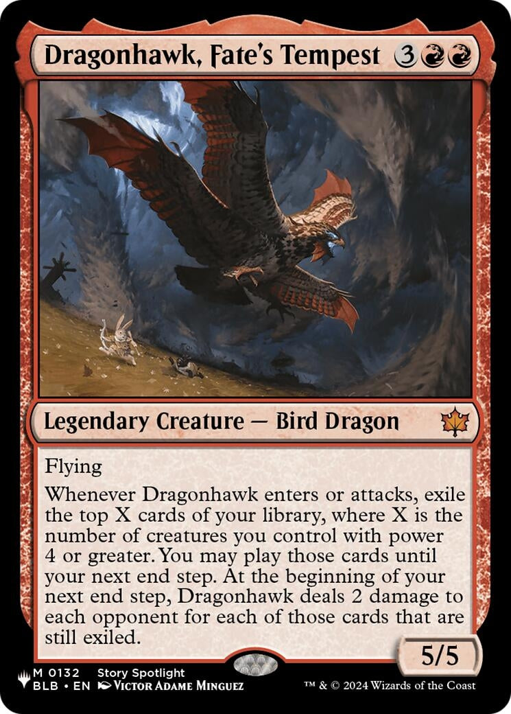 Image for Dragonhawk, Fate's Tempest (132) (LIST) - Magic: The Gathering