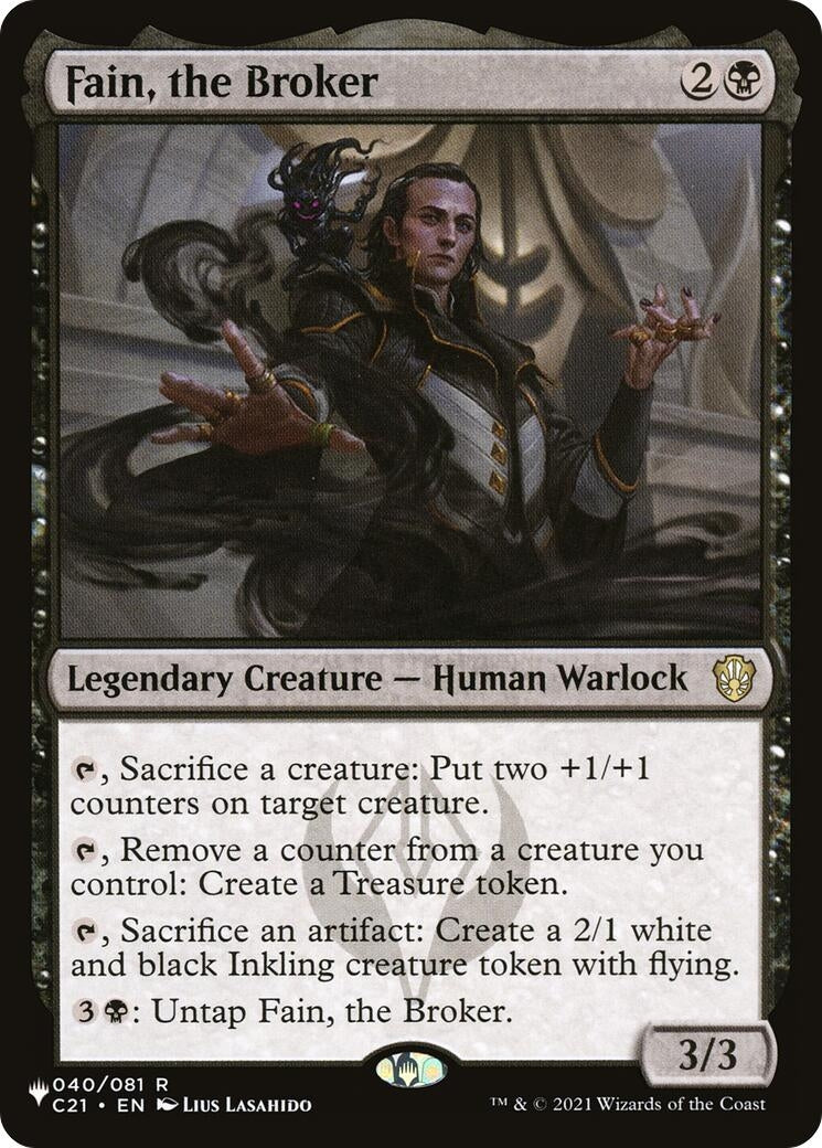 Image for Fain, the Broker (40) (LIST) - Magic: The Gathering
