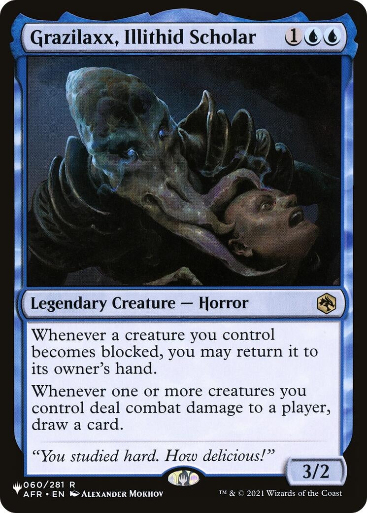 Image for Grazilaxx, Illithid Scholar (60) (LIST) - Magic: The Gathering