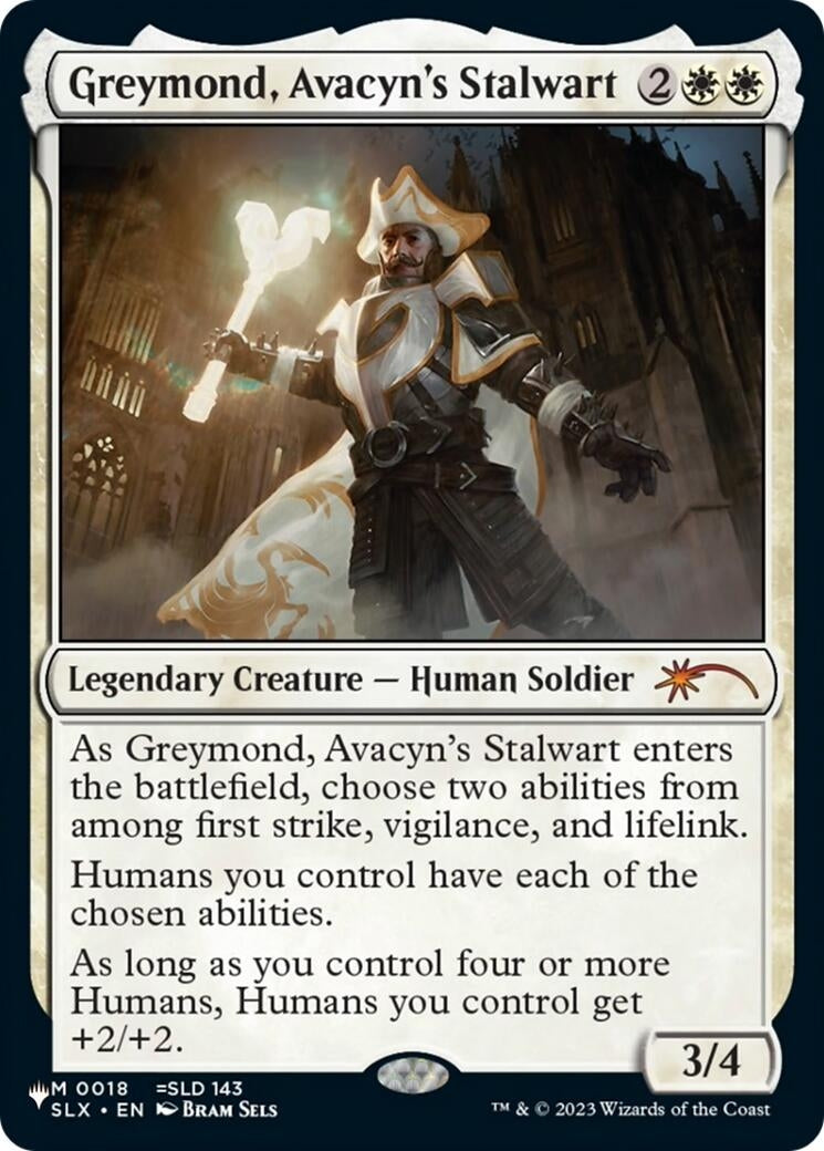 Image for Greymond, Avacyn's Stalwart (18) (LIST) - Magic: The Gathering