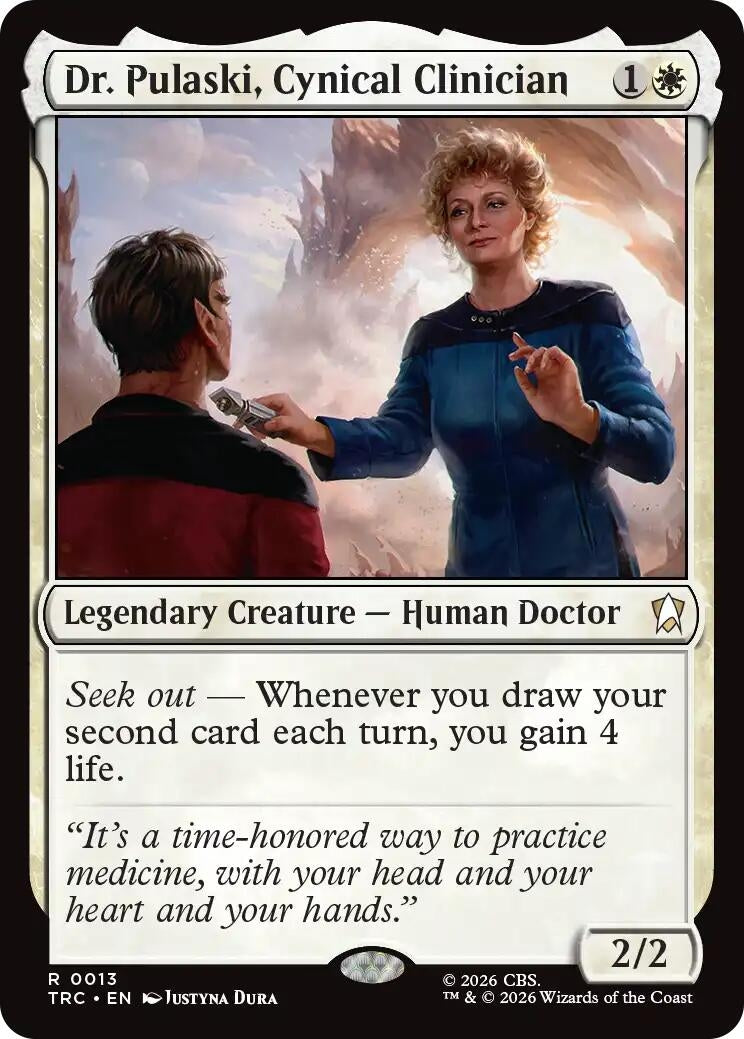 Image for Dr. Pulaski, Cynical Clinician (13) (TRC) - Magic: The Gathering