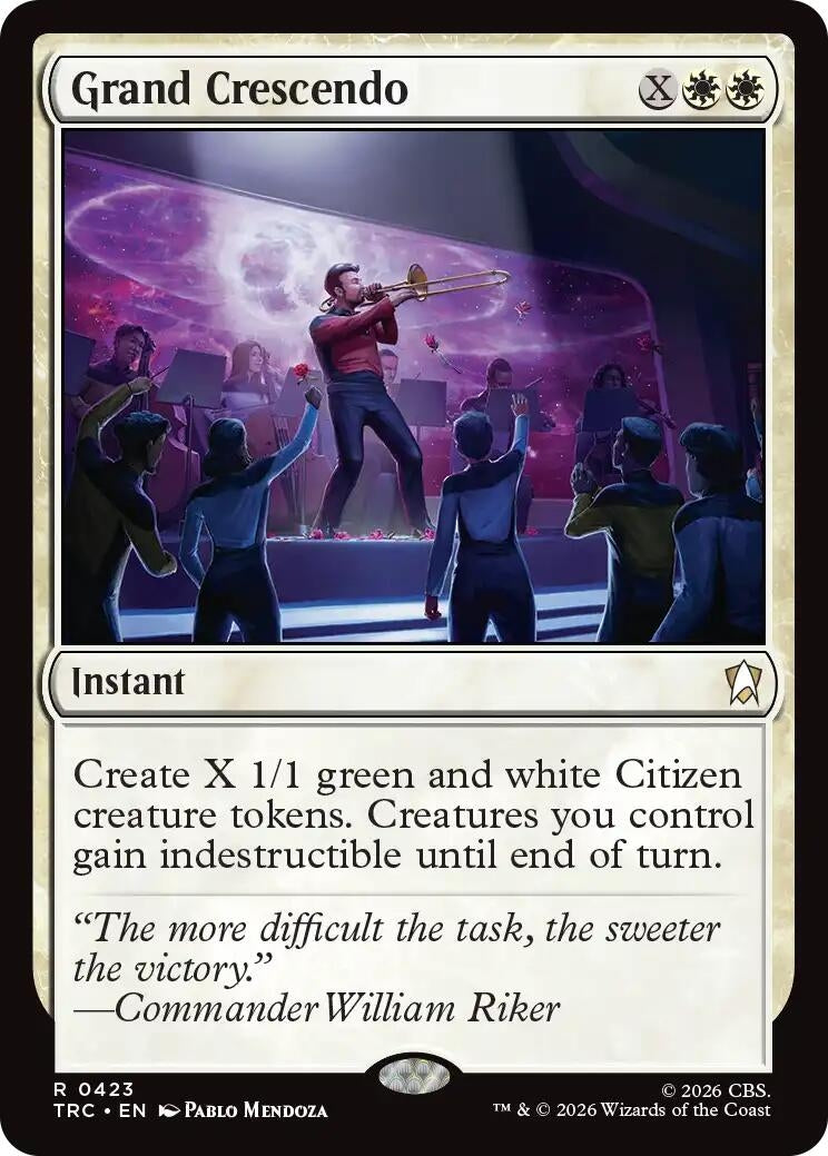 Image for Grand Crescendo (Surge Foil) (423) (TRC) - Magic: The Gathering