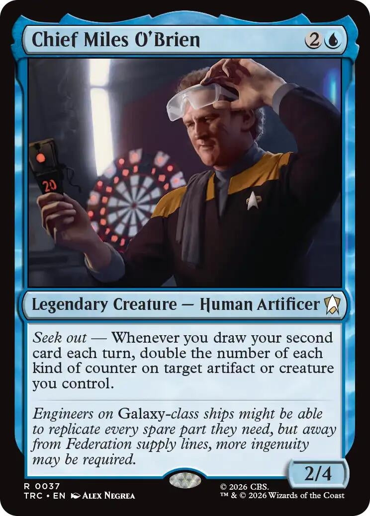 Image for Chief Miles O'Brien (Surge Foil) (37) (TRC) - Magic: The Gathering