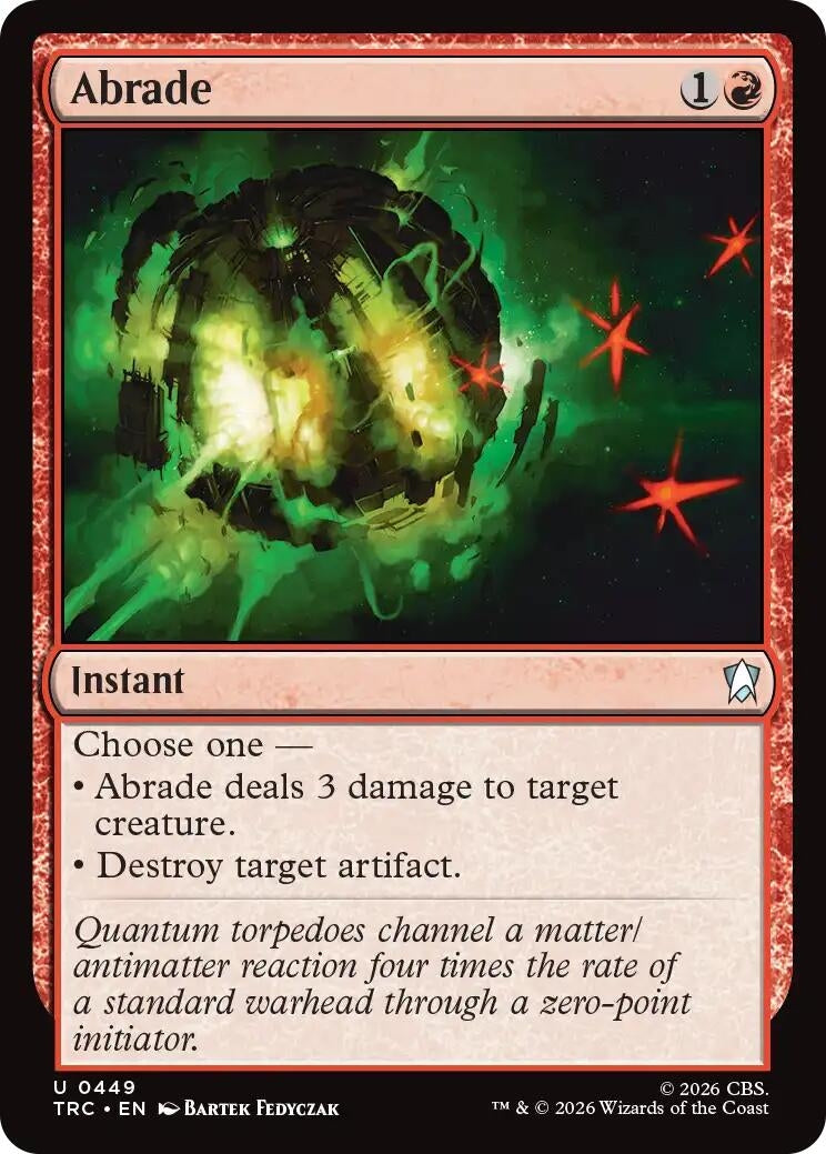 Image for Abrade (449) (TRC) - Magic: The Gathering