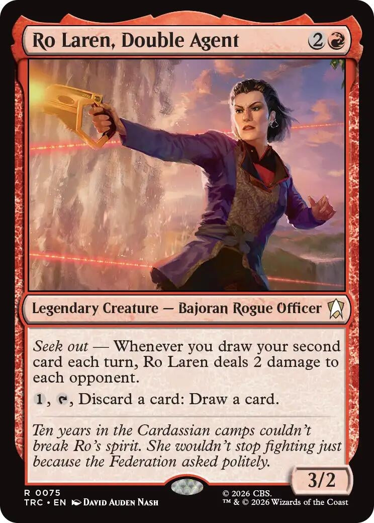 Image for Ro Laren, Double Agent (Surge Foil) (75) (TRC) - Magic: The Gathering