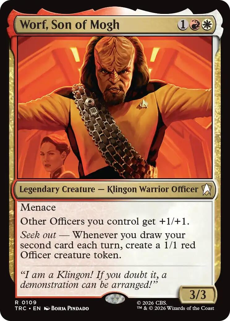 Image for Worf, Son of Mogh (109) (TRC) - Magic: The Gathering