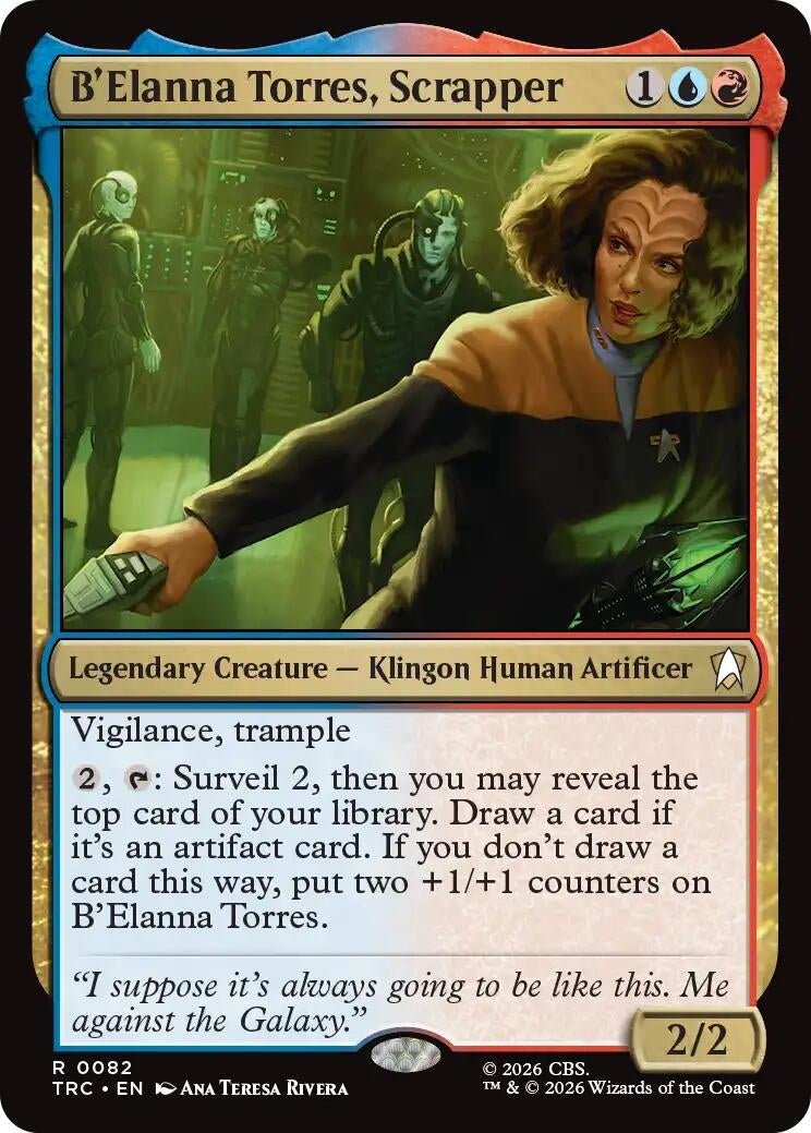Image for B'Elanna Torres, Scrapper (Surge Foil) (82) (TRC) - Magic: The Gathering