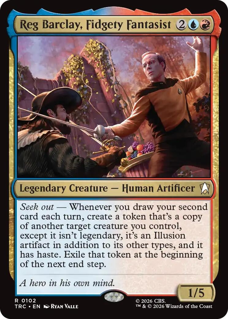 Image for Reg Barclay, Fidgety Fantasist (Surge Foil) (102) (TRC) - Magic: The Gathering