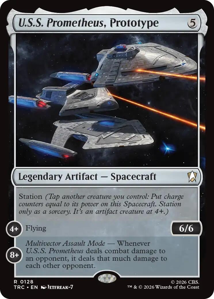 Image for U.S.S. Prometheus, Prototype (Surge Foil) (128) (TRC) - Magic: The Gathering