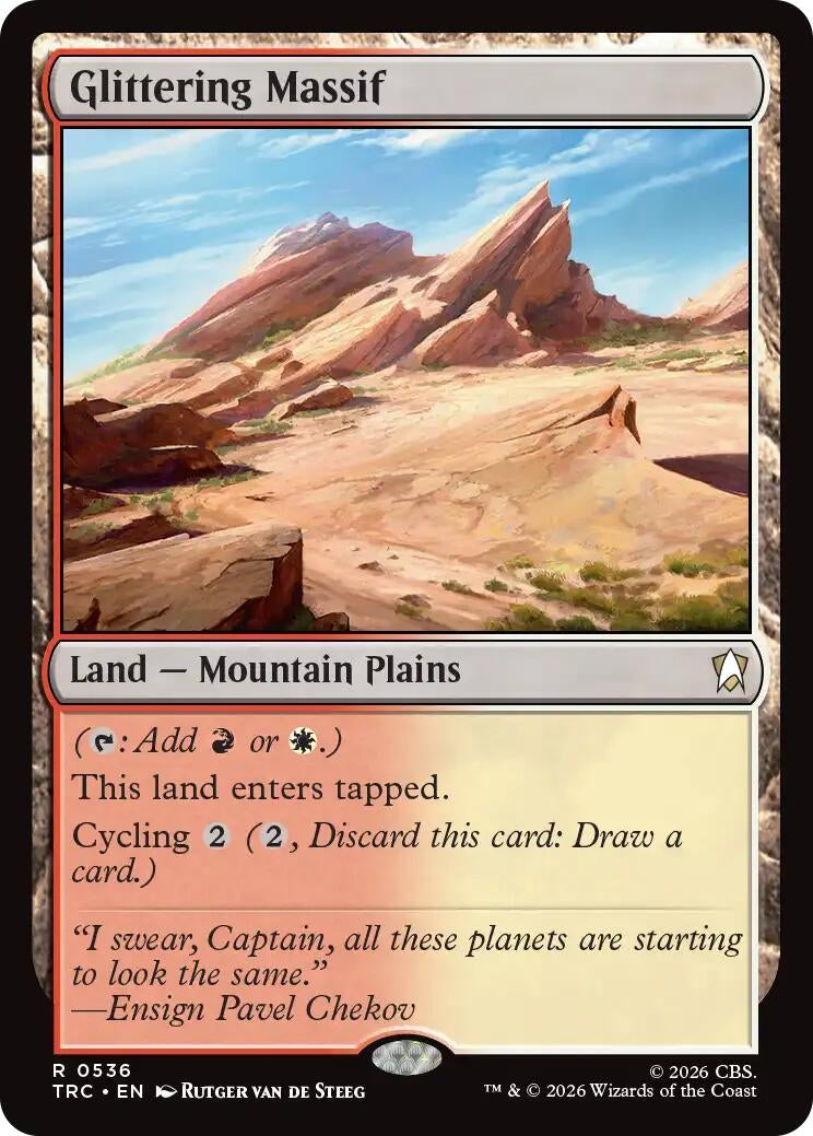 Image for Glittering Massif (Surge Foil) (536) (TRC) - Magic: The Gathering