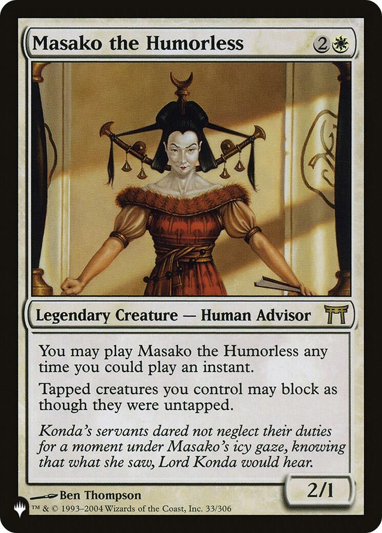 Image for Masako the Humorless (33) (LIST) - Magic: The Gathering