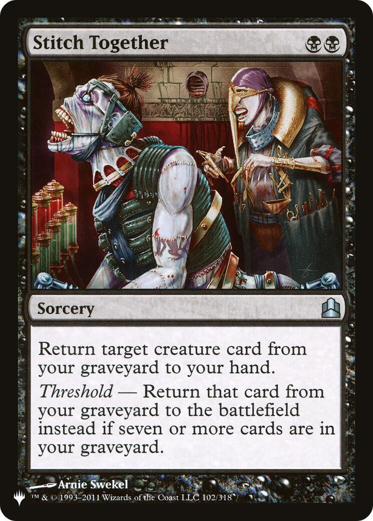 Image for Stitch Together (CMD) (102) (LIST) - Magic: The Gathering