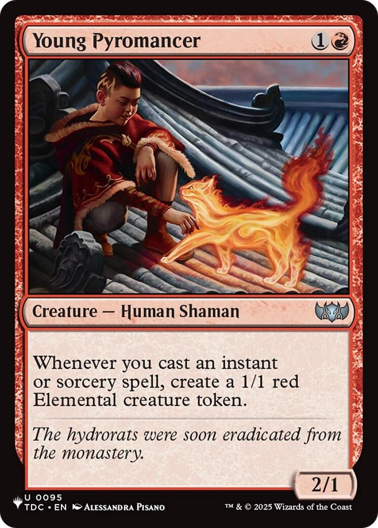 Image for Young Pyromancer (TDC) (95) (LIST) - Magic: The Gathering